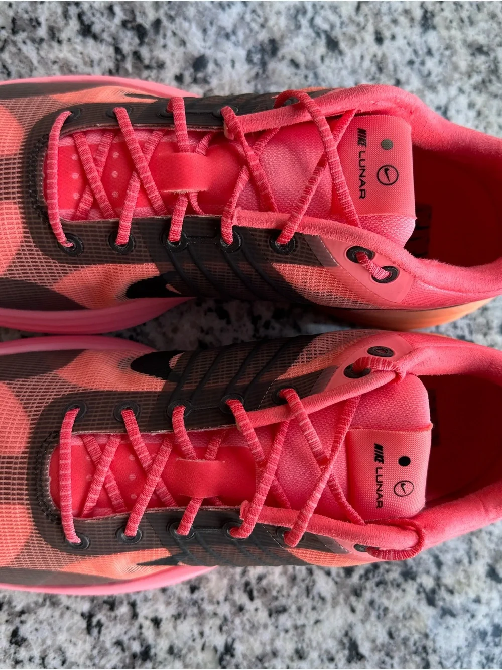 Nike Women's Lunar Running Shoes - Pink and Black